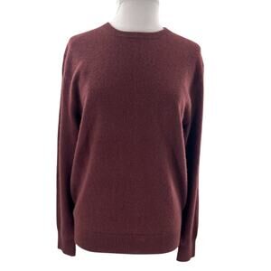 Naadam cashmere crewneck sweater sz S maroon